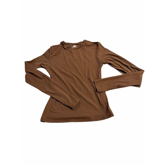 SKIMS Tops - Brand New Skims Women's Size Small Cocoa Brown Fits Everybody Long Sleeve Shirt